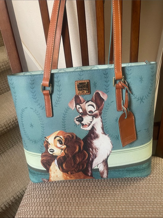 Dooney & Bourke Handbags - Disney Dooney & Bourke Teal and Brown Lady & The Tramp Tote